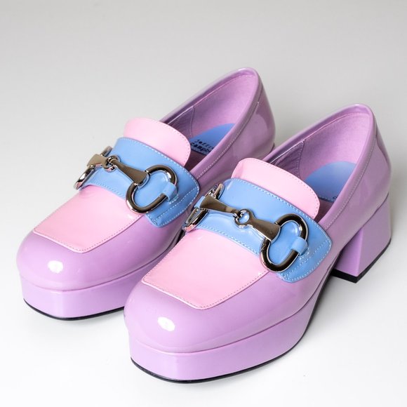 Jeffrey Campbell Shoes - NEW 💕 Jeffrey Campbell Student 2 Platform Loafer Patent Leather Liliac